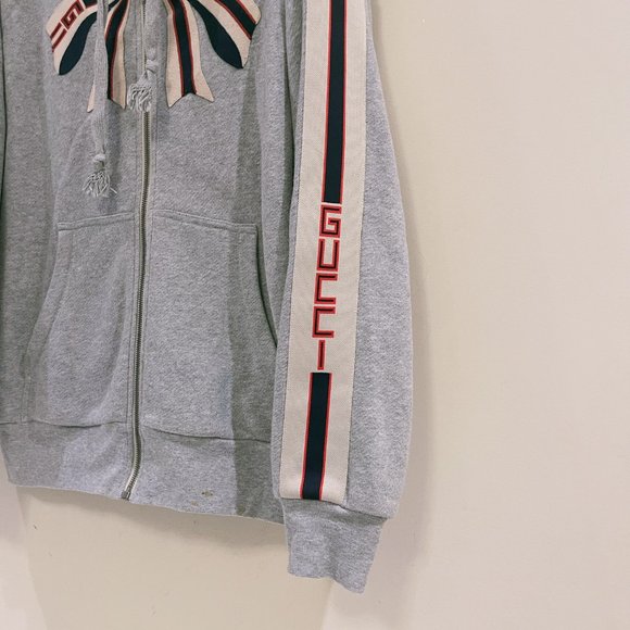 Gucci Stripe Zip Up Sweatshirt Sz M - Picture 4 of 9